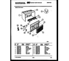 White-Westinghouse WAH117P2T2 cabinet parts diagram