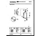 White-Westinghouse WAH117P2T2 compressor parts diagram