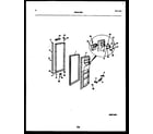 White-Westinghouse RS229MCW3 freezer door parts diagram