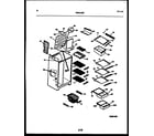 White-Westinghouse RS229MCD3 shelves and supports diagram