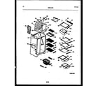 White-Westinghouse RS229MCD3 shelves and supports diagram