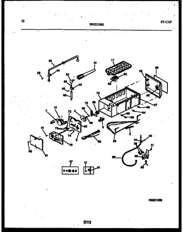 Ice maker and installation parts