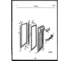 White-Westinghouse RS249MCW2 refrigerator door parts diagram