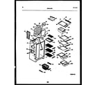 White-Westinghouse RS249MCW2 shelves and supports diagram