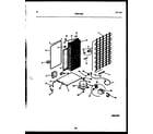 White-Westinghouse RS249MCD2 system and automatic defrost parts diagram