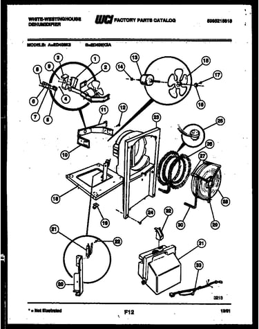 Air, water and condensing parts