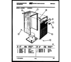 White-Westinghouse ED408K3A cabinet and control parts diagram