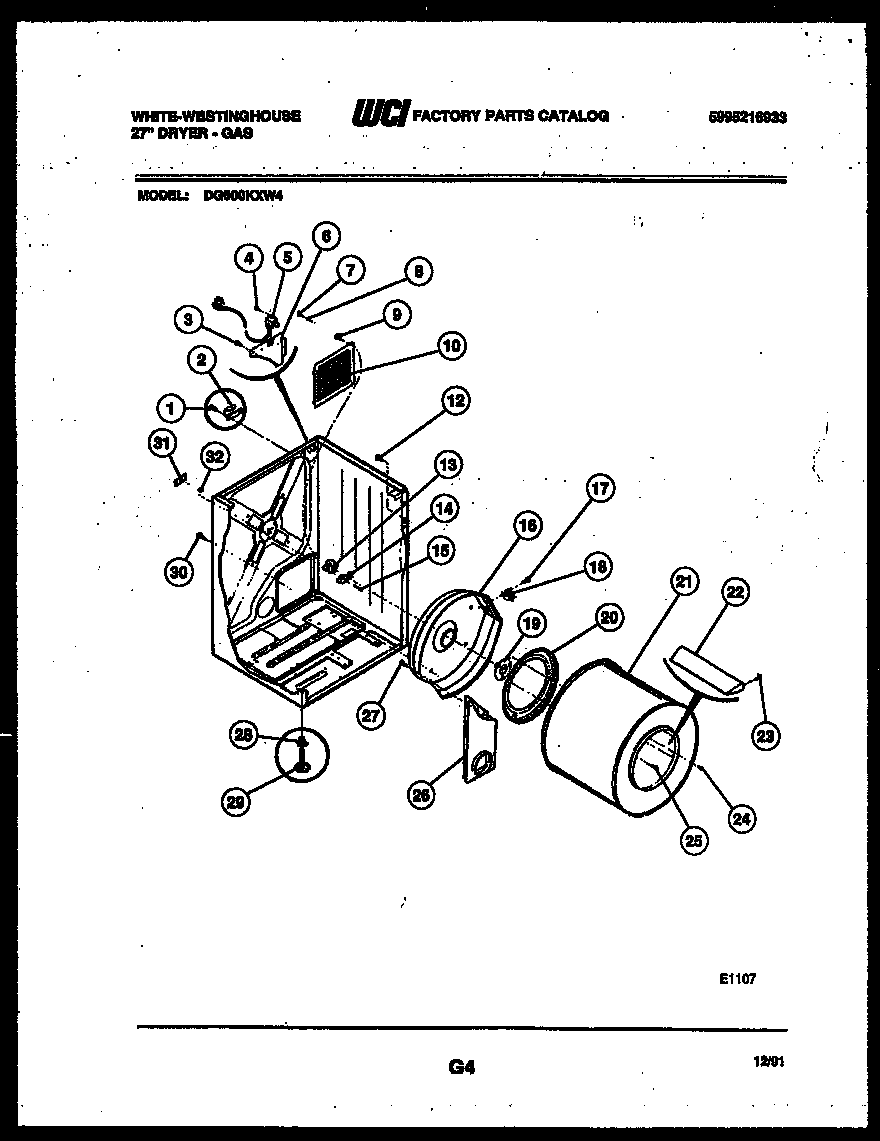 CABINET AND COMPONENT PARTS