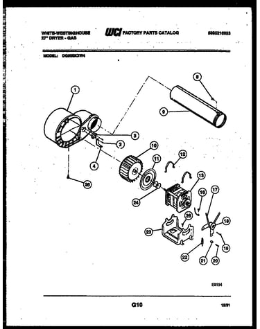 Blower and drive parts