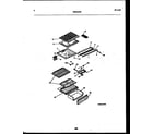 White-Westinghouse ATG150NLW1 shelves and supports diagram