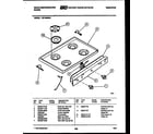 White-Westinghouse GF740NW4 cooktop parts diagram