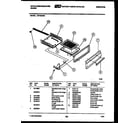 White-Westinghouse GF740NW4 broiler drawer parts diagram