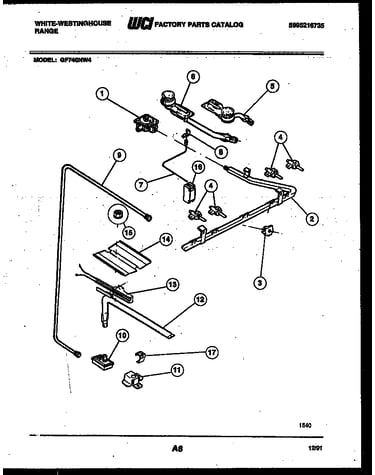 Burner, manifold and gas control