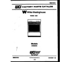White-Westinghouse GF620ND3 cover page diagram
