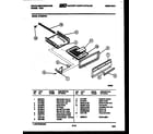 White-Westinghouse GF620NW3 broiler drawer parts diagram
