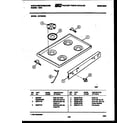 White-Westinghouse GF750NW4 cooktop parts diagram