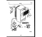 White-Westinghouse ATG170VNLD0 system and automatic defrost parts diagram