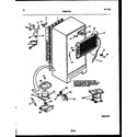 White-Westinghouse ATG130NLD1 system and automatic defrost parts diagram