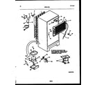 White-Westinghouse ATG130NLW1 system and automatic defrost parts diagram