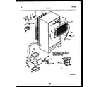 White-Westinghouse ATG130NCW1 system and automatic defrost parts diagram