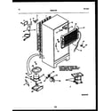 White-Westinghouse ATG130NLD1 system and automatic defrost parts diagram