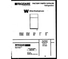White-Westinghouse PRT154MCH2 cover page diagram
