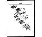 White-Westinghouse PRT154MCD2 shelves and supports diagram