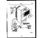 White-Westinghouse PRT154MCD2 system and automatic defrost parts diagram