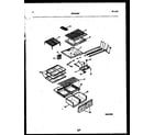White-Westinghouse RT173MLW1 shelves and supports diagram