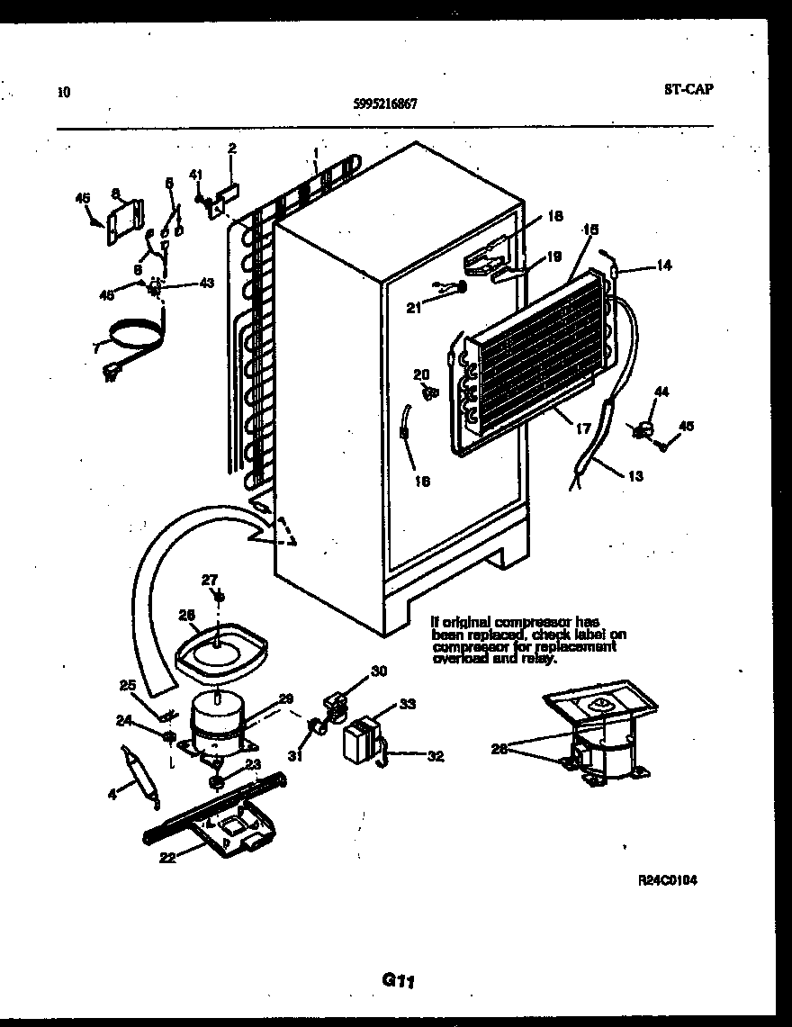 System and automatic defrost parts