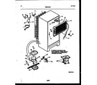 White-Westinghouse ATG185NCD1 system and automatic defrost parts diagram