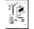White-Westinghouse ATG185NCW1 system and automatic defrost parts diagram