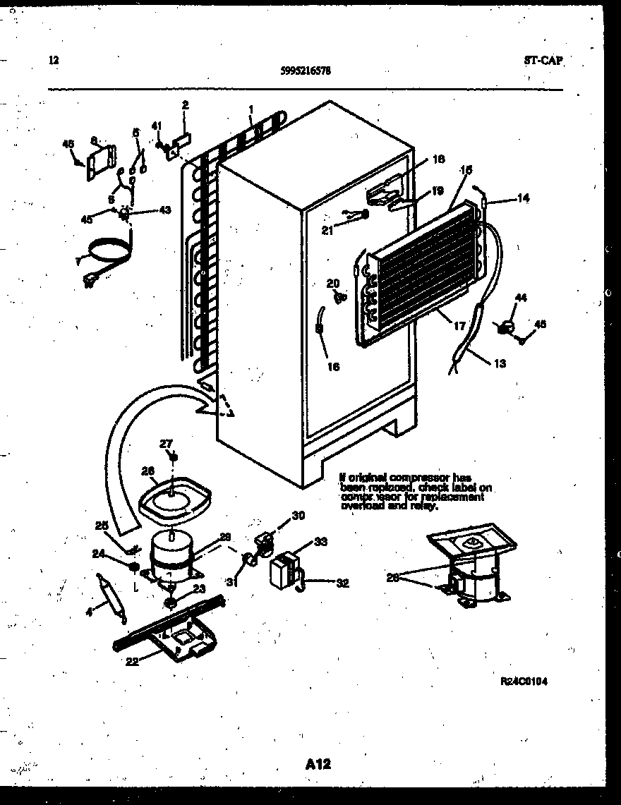System and automatic defrost parts