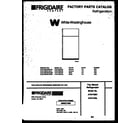 White-Westinghouse ATG173NCD1 cover page diagram