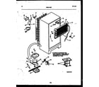 White-Westinghouse ATG173NCD0 system and automatic defrost parts diagram