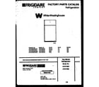 White-Westinghouse ATG170NLW1 cover page diagram