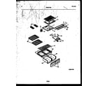 White-Westinghouse ATG170NLW1 shelves and supports diagram