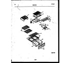 White-Westinghouse ATG175NCW0 shelves and supports diagram