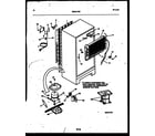 White-Westinghouse ATG175NCW0 system and automatic defrost parts diagram