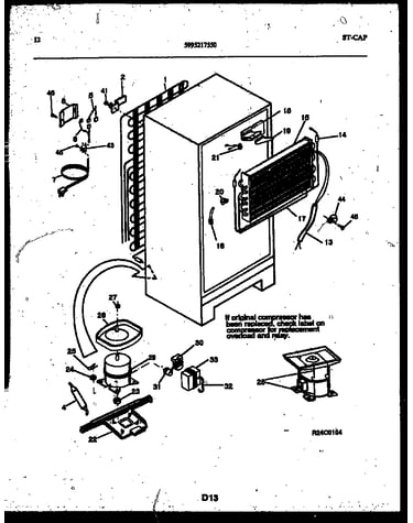System and automatic defrost parts