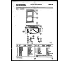 White-Westinghouse WAS249P2K1 cabinet and installation parts diagram