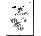 White-Westinghouse PRT173MCD2 shelves and supports diagram