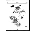 White-Westinghouse PRT173MCW2 shelves and supports diagram