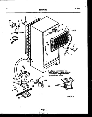 System and automatic defrost parts