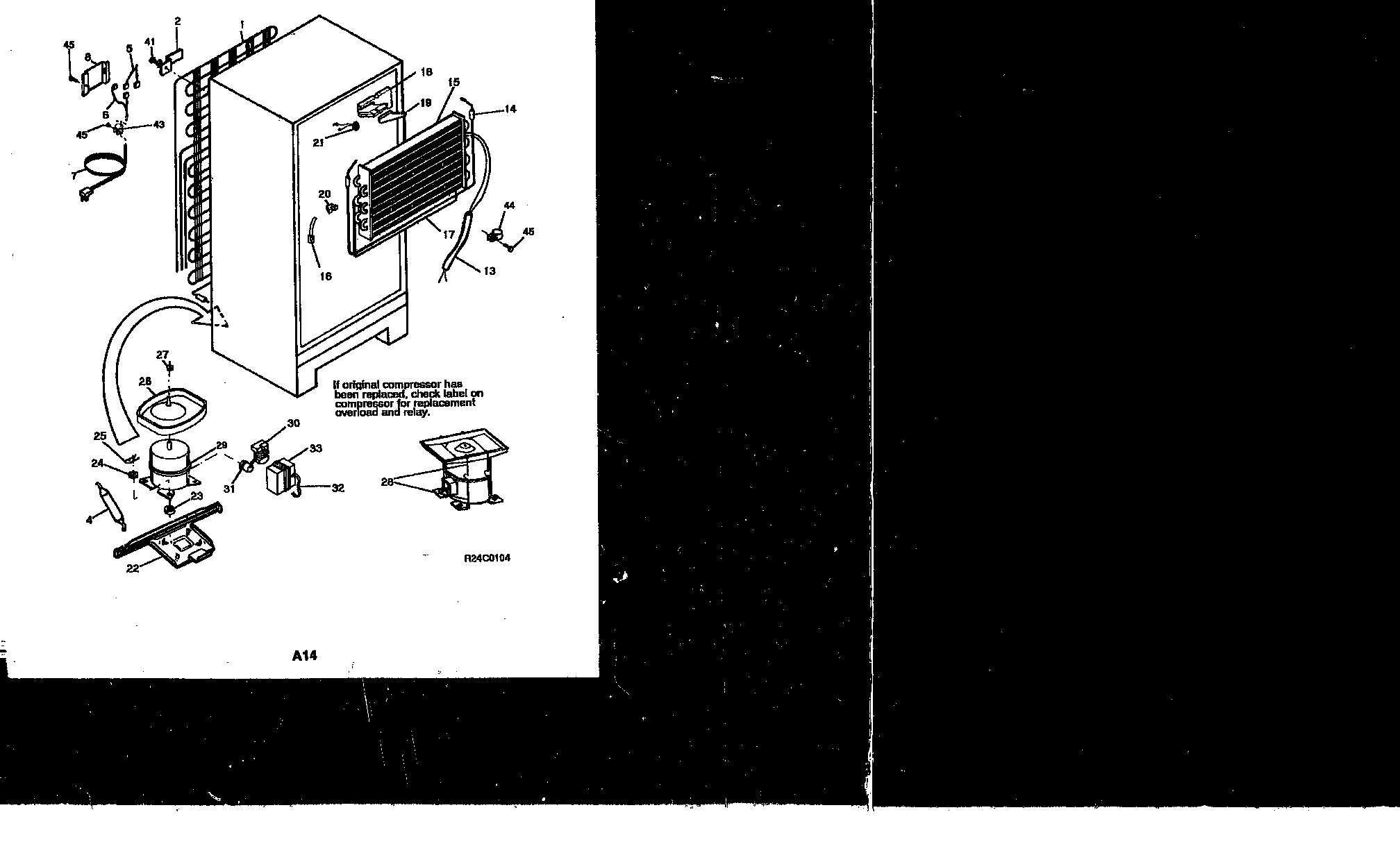 System and automatic defrost parts