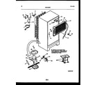 White-Westinghouse ATG170VNLW1 system and automatic defrost parts diagram