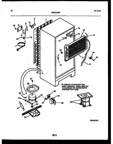 System and automatic defrost parts
