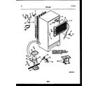 White-Westinghouse ATG170VNCD1 system and automatic defrost parts diagram