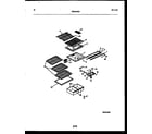White-Westinghouse RT193MCD2 shelves and supports diagram