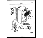 White-Westinghouse RT193MCW2 system and automatic defrost parts diagram